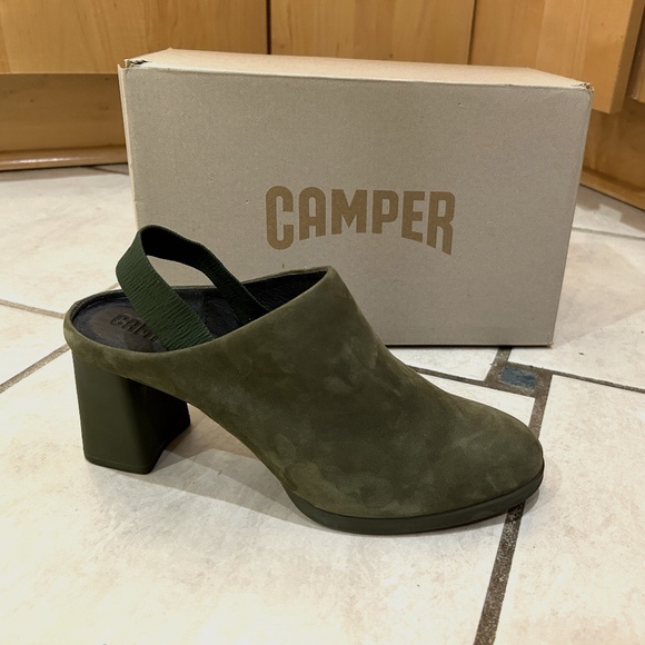 Camper Kara Mule K200765-002 in Kiwi suede, Size 38/8 - Picture 1 of 11